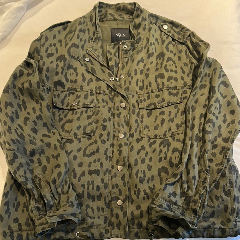 Rails Green Leopard Print Jacket